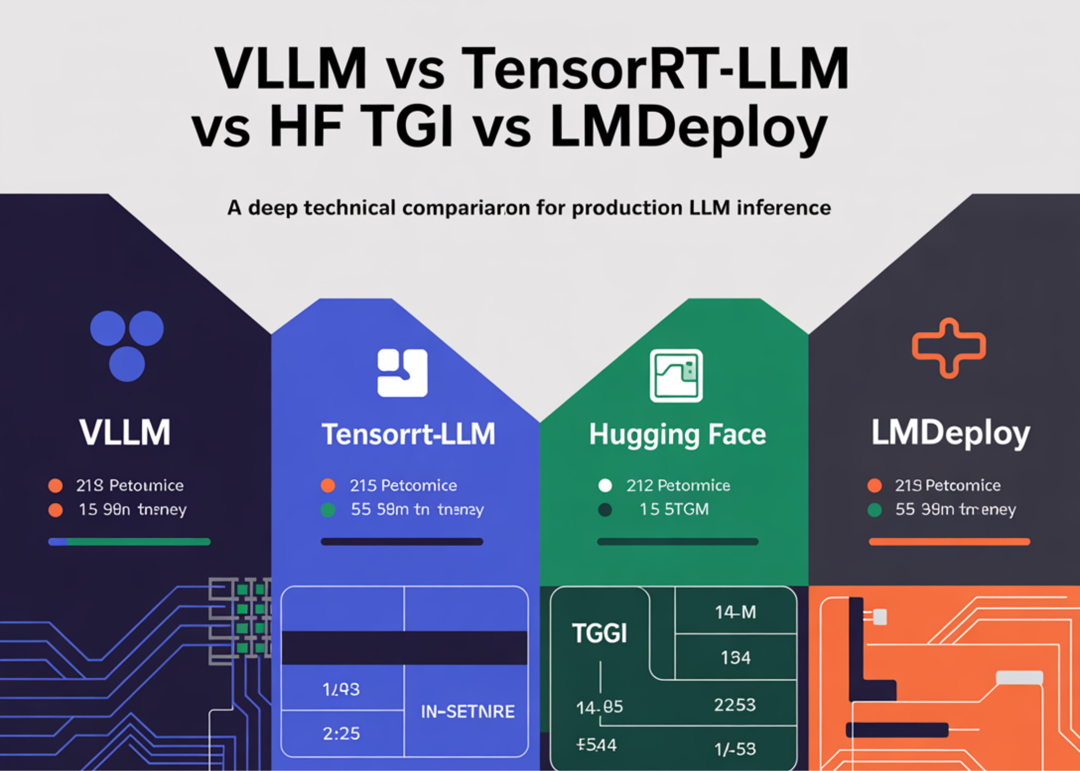 vLLM vs TensorRT-LLM vs HF TGI vs LMDeploy, A Deep Technical Comparison for Production LLM Inference